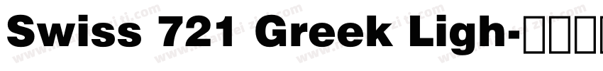 Swiss 721 Greek Ligh字体转换